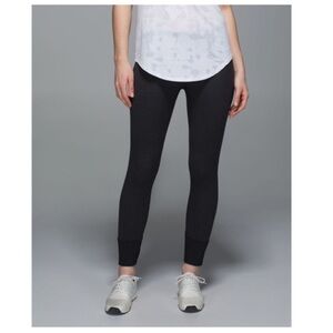 Lululemon Ebb To Street Pant in Heathered Black